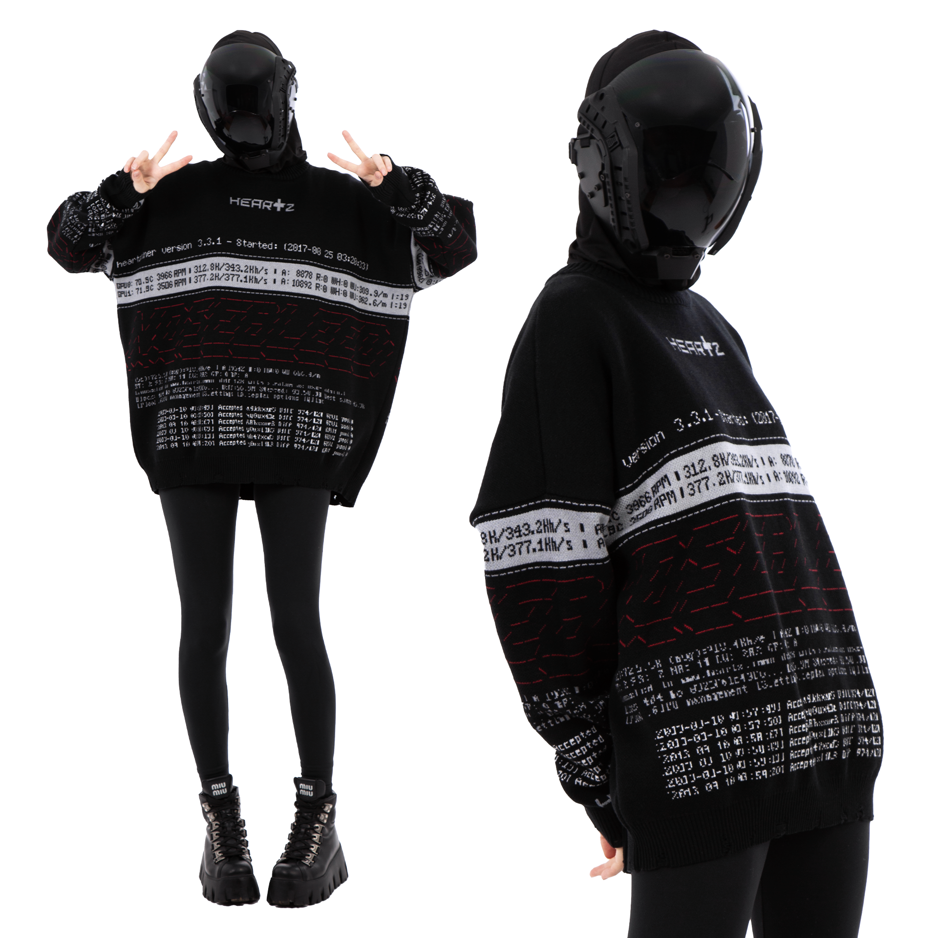 «DATABASE 2.0» KNITTED SWEATER