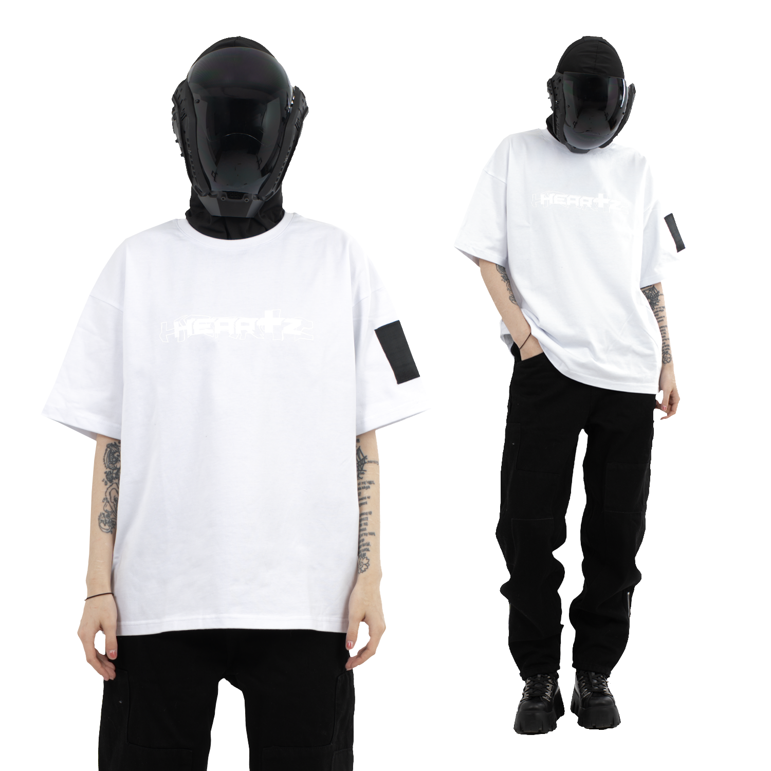 «WAVE LOGO» Black Series Pure White T-Shirt