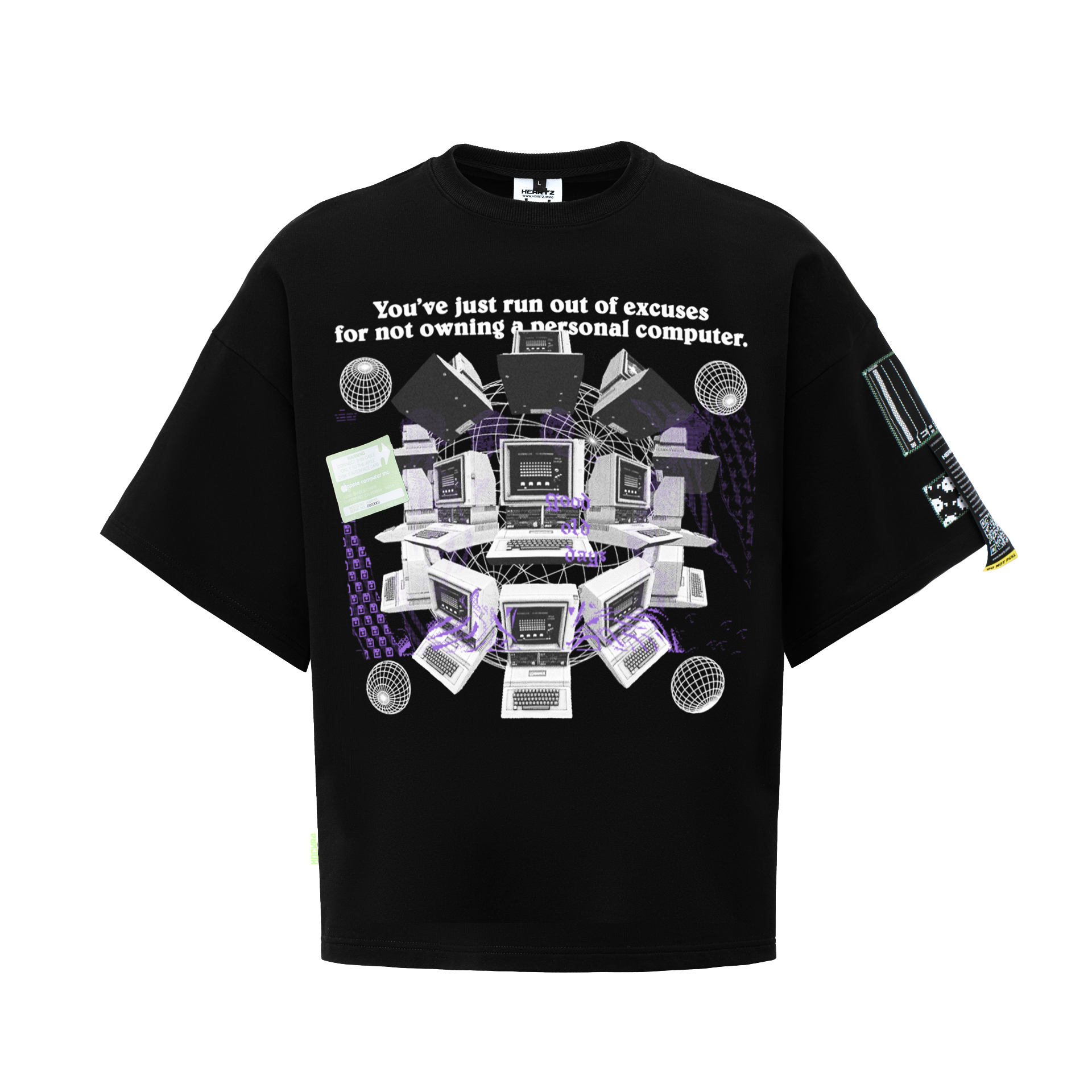 «APPLE II» HEARTZ + BIG GEEK KIMONO T-SHIRT