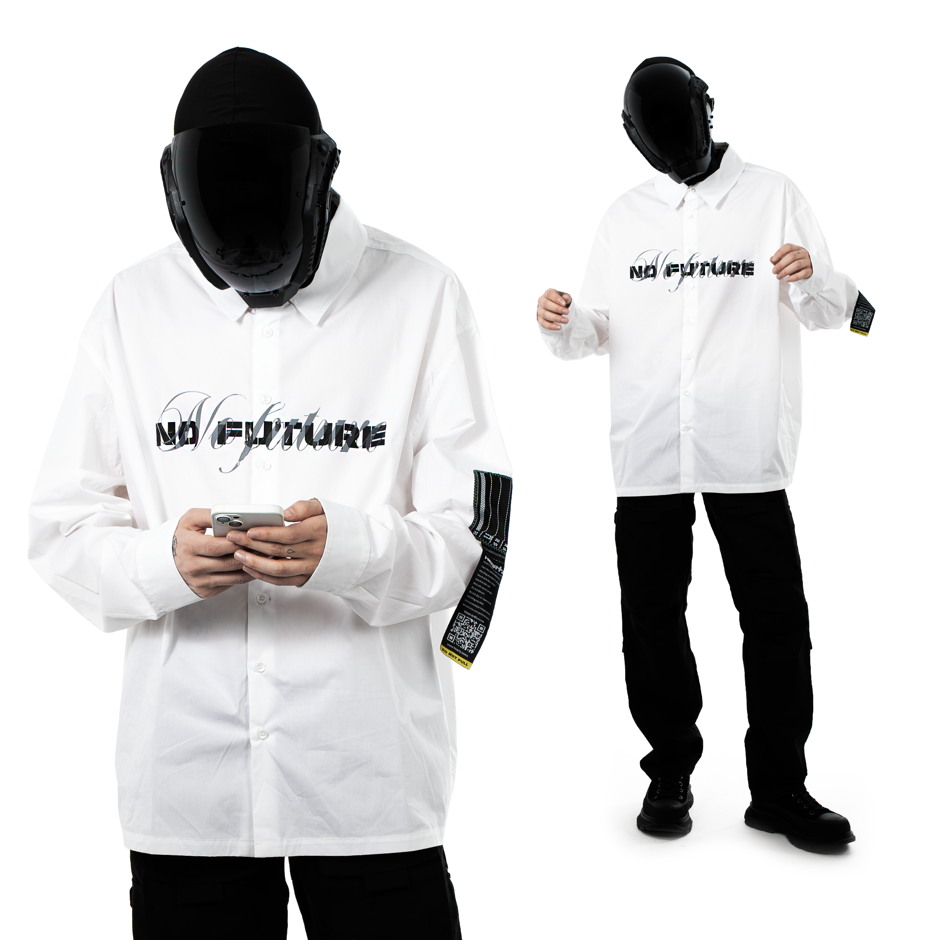 «Desk Jockey» Oversize Cotton Shirt