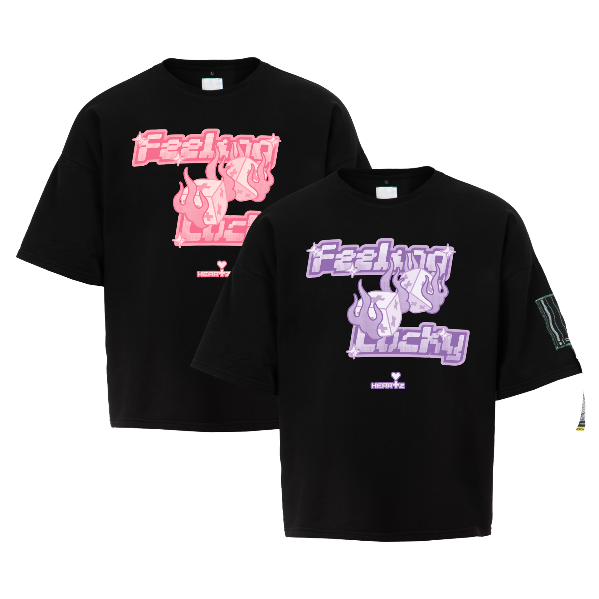 «THE LOVERS PACK» PINK PAIRED KIMONO T-SHIRT