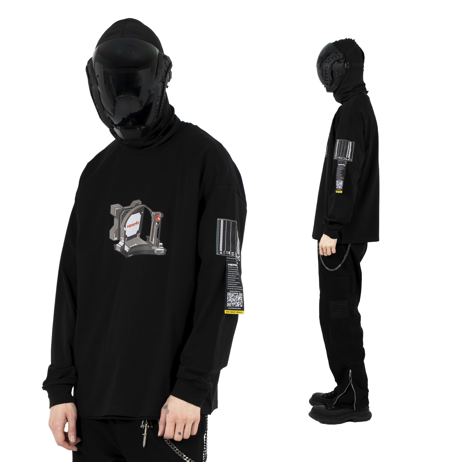«03» Black Boxy Longsleeve