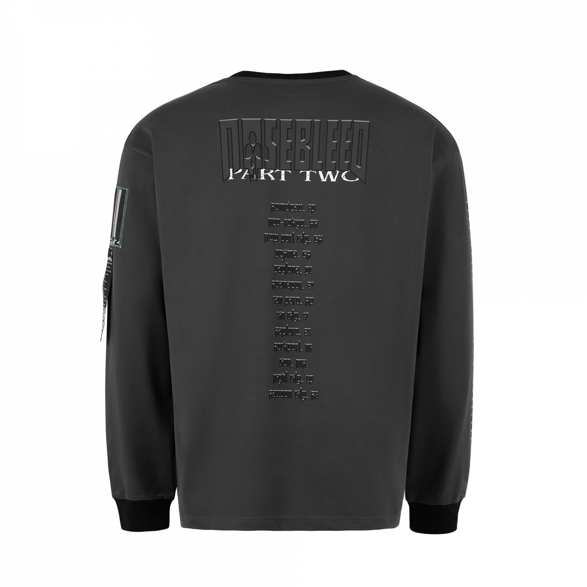 «PART-TWO:Dark» Black/Gray Boxy Longsleeve