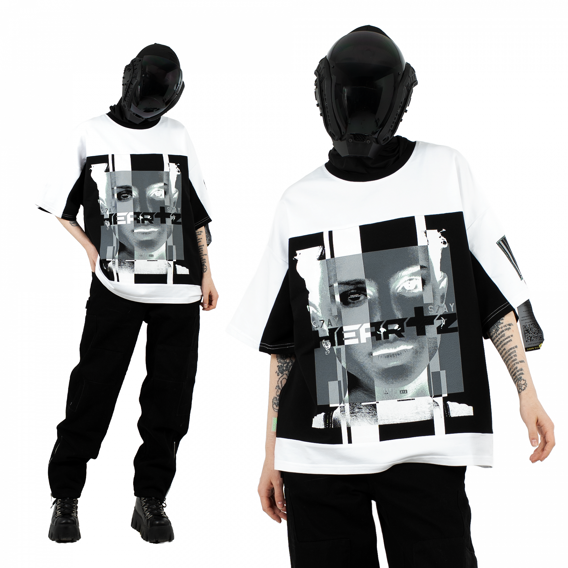 «Natalie» Color-Block Kimono T-Shirt