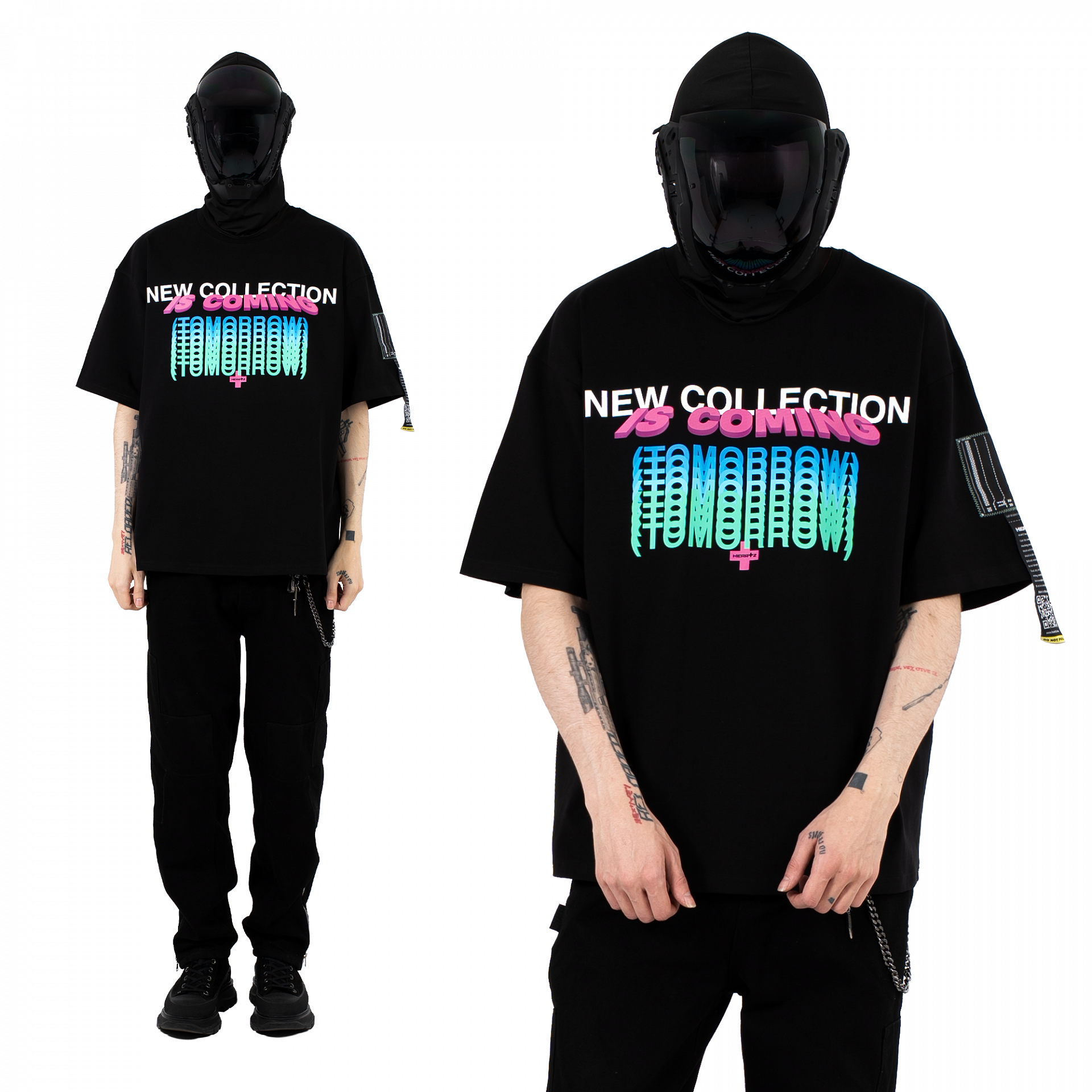 «Tomorrow» Black Boxy T-Shirt