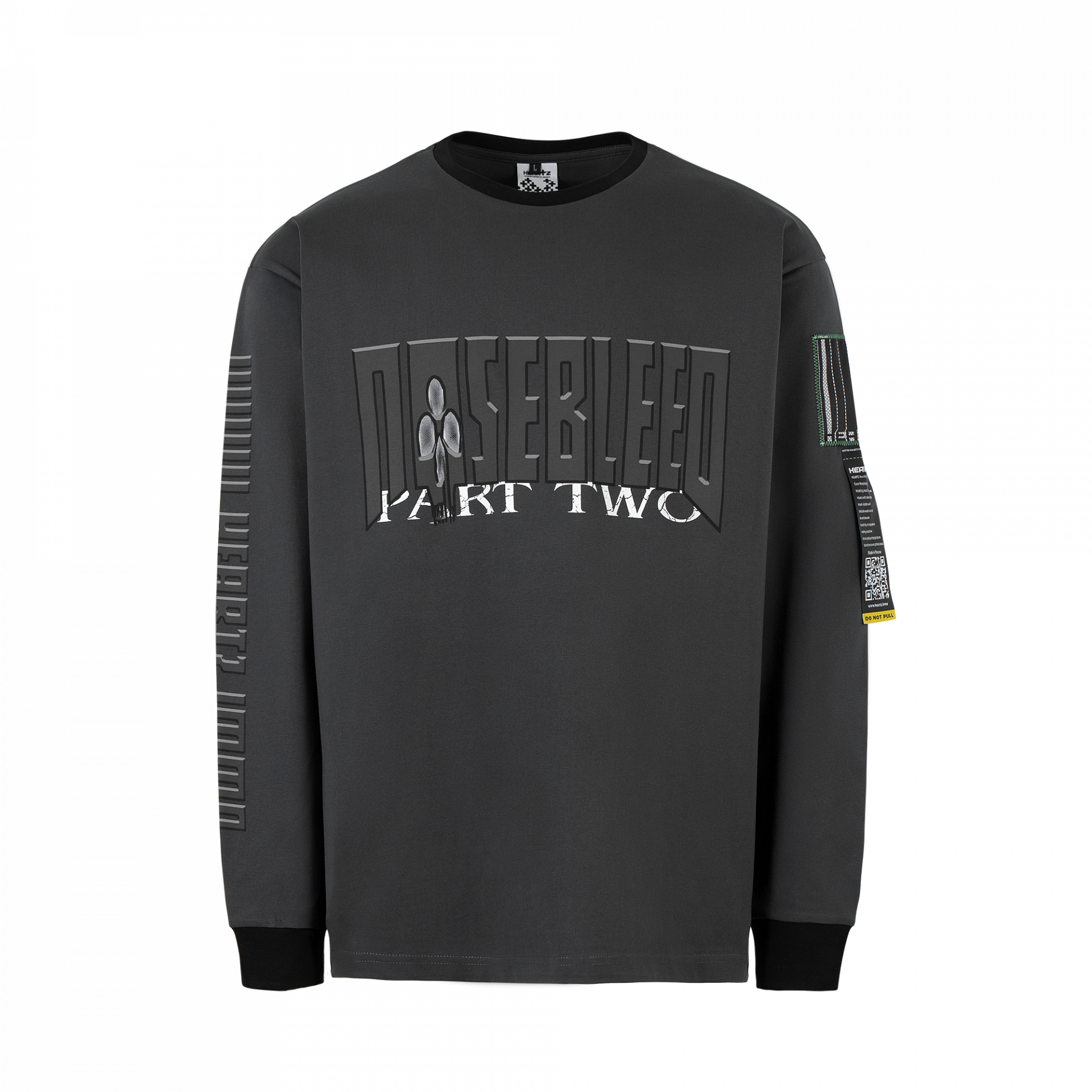 «PART-TWO:Dark» Black/Gray Boxy Longsleeve