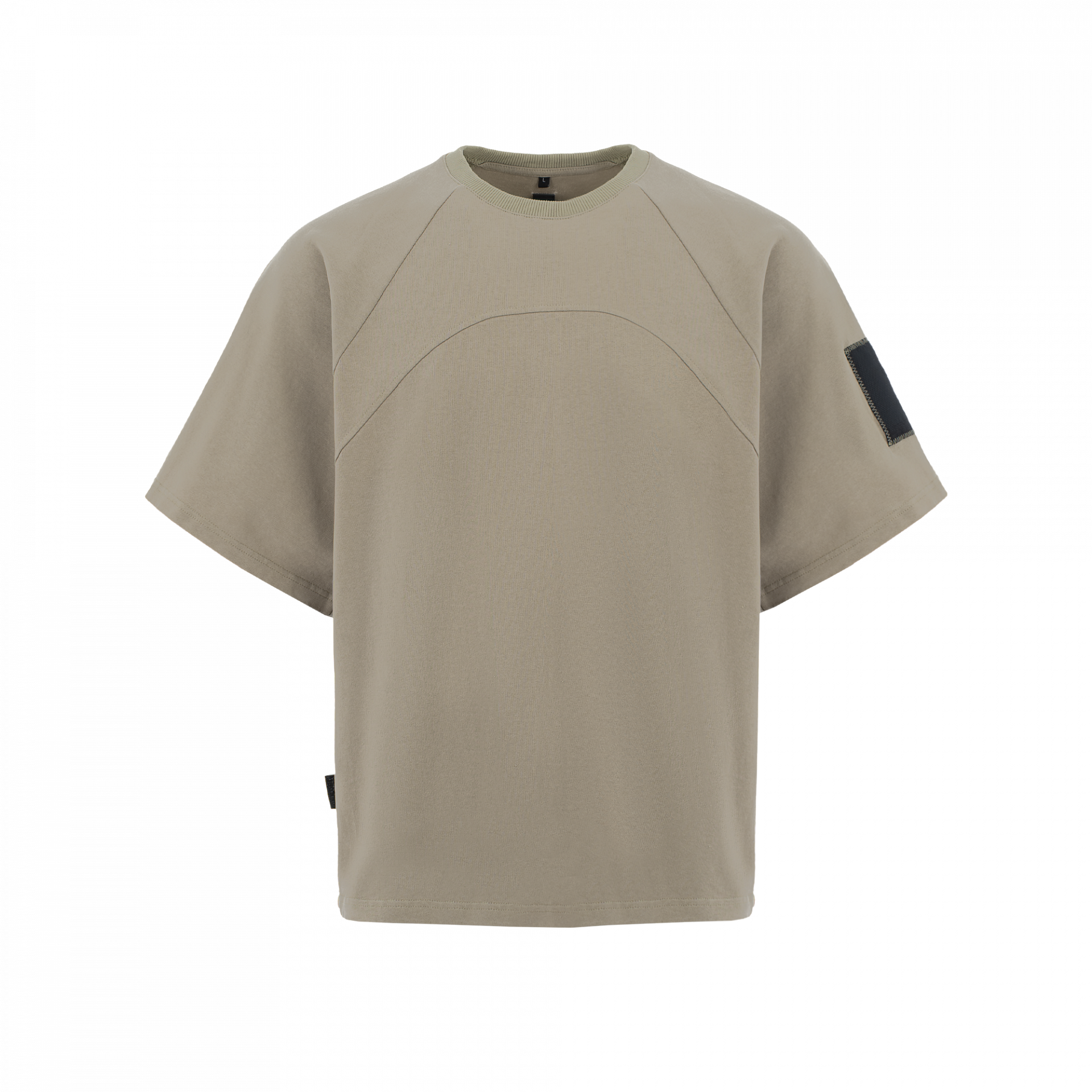 «Waveform» Sand Green Raglan Kimono T-Shirt