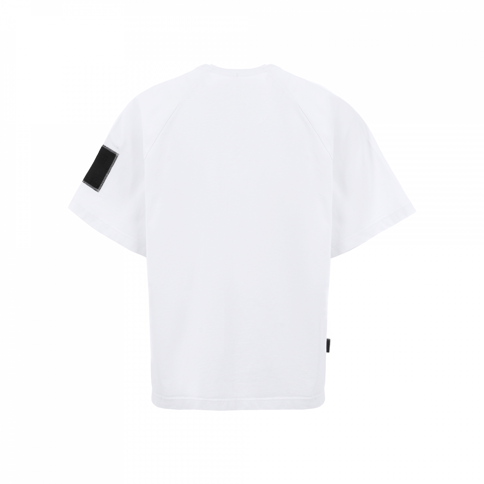«Waveform» White Raglan Kimono T-Shirt