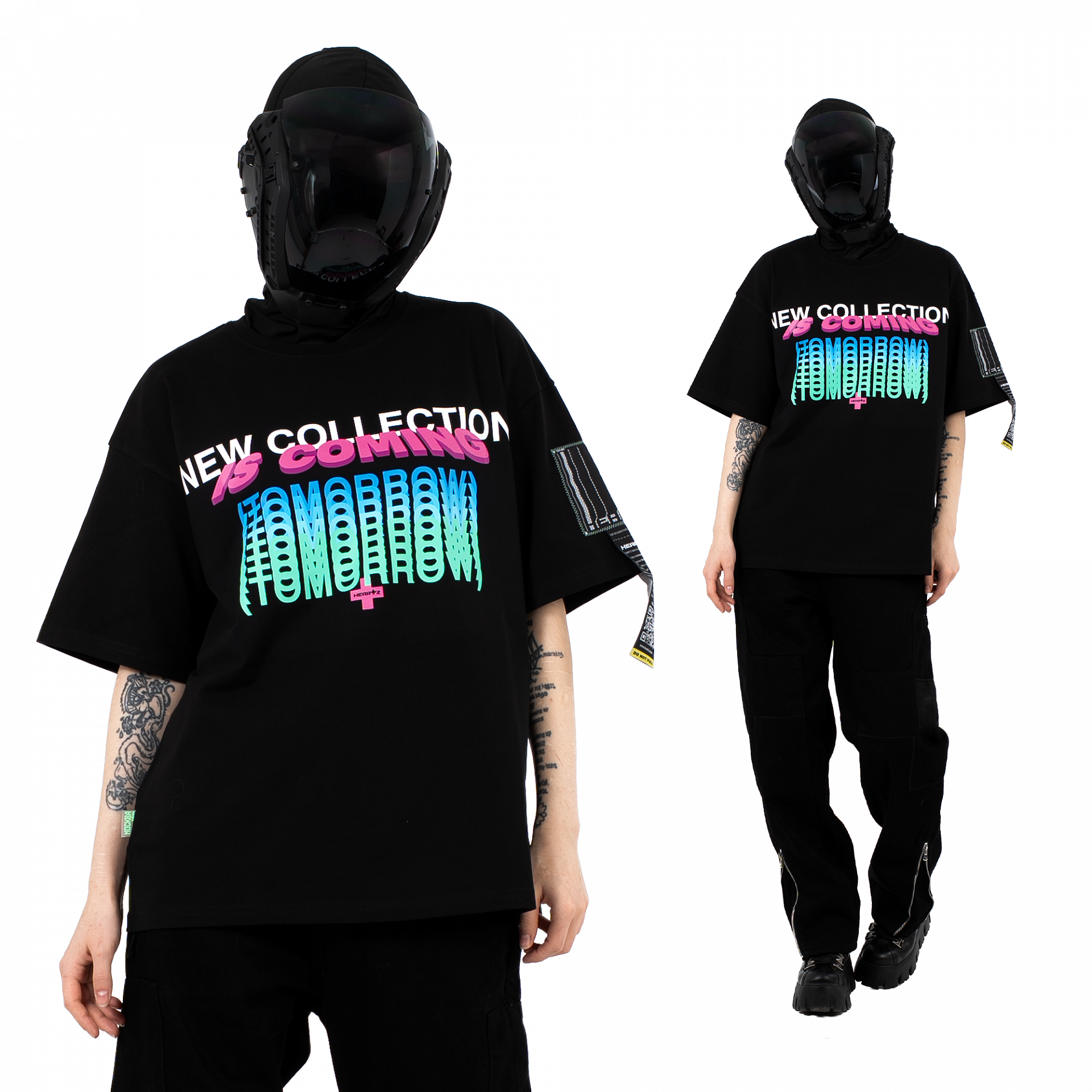 «Tomorrow» Black Boxy T-Shirt
