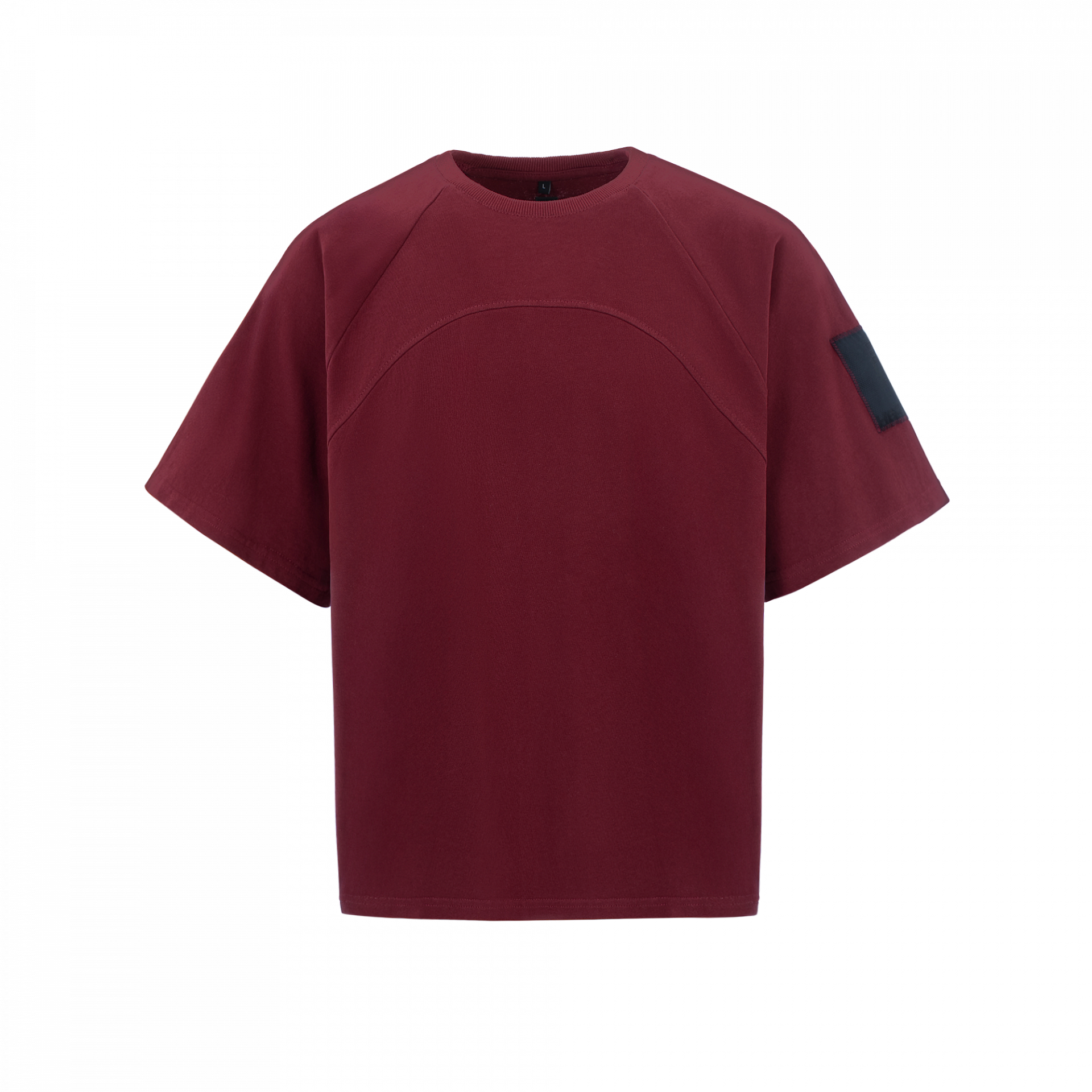 «Waveform» Wine Raglan Kimono T-Shirt
