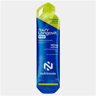 NUTRINOVEX GEL LONGOVIT 360º PRO MANZANA VERDE 75G (50G CHO)