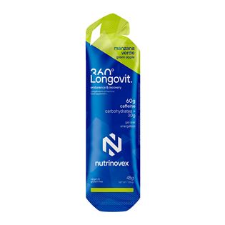 NUTRINOVEX GEL LONGOVIT 360º MANZANA/CAFEINA 45 G (30G CHO)