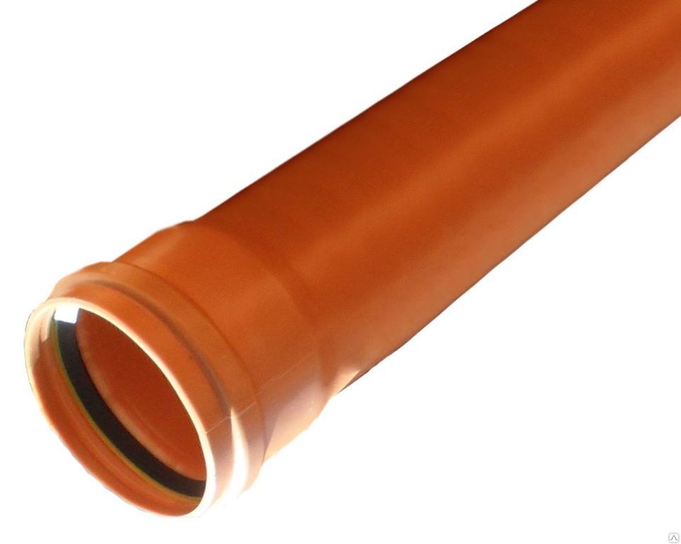 Труба рыжая ПВХ Ø110×3,2×500 мм SOLEX