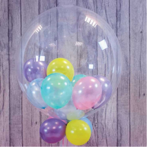 Шар большой с шариками внутри Заказ шаров с гелием с круглосуточной доставкой. Мимо Дутти, Москва