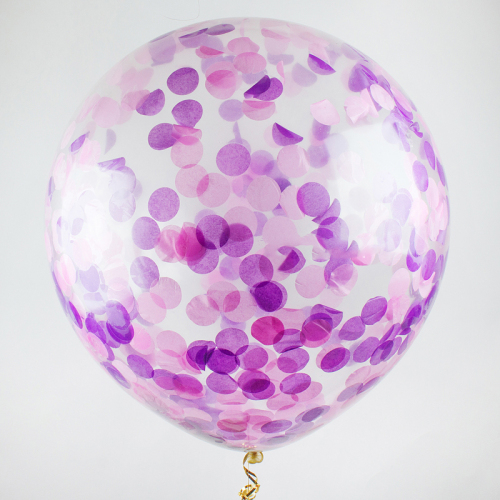 Большой шар с конфетти и надписью Заказ шаров с гелием с круглосуточной доставкой. Мимо Дутти, Москва