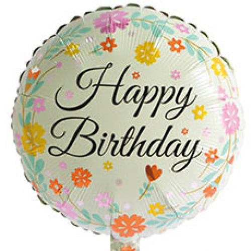 фольгированный шар С Днем Рождения Заказ шаров с гелием с круглосуточной доставкой. Мимо Дутти, Москва