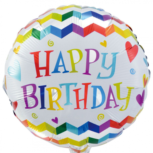 фольгированный шар С Днем Рождения Заказ шаров с гелием с круглосуточной доставкой. Мимо Дутти, Москва