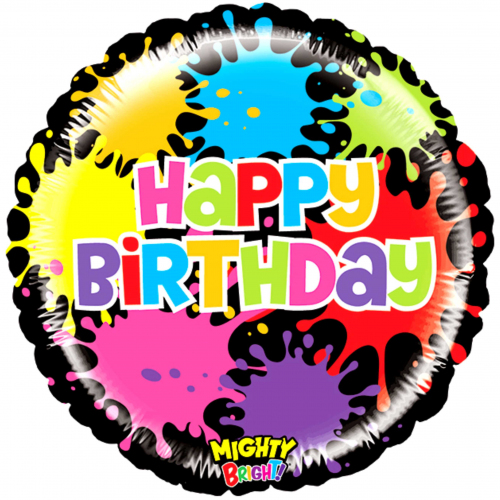 Шар фольгированный на День Рождения КЛЯКСЫ Заказать шарики на день рождения? Мимо Дутти, москва и МО. Доставка 24/7