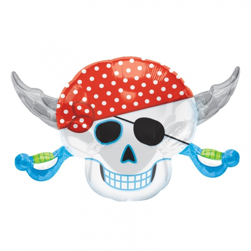 Шарик пиратский череп с гелием Доставка шариков круглосуточно! Мимо Дутти, Москва
