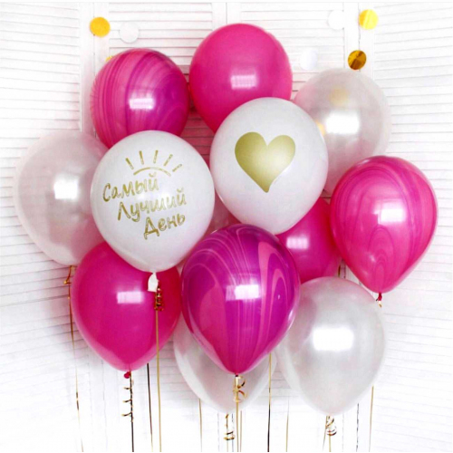 Гелиевые шары агат. Букет YOUR BESTDAY Заказ и доставка шариков Москва. 24/7 Мимо Дутти