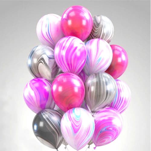 Шарики агаты ассорти с гелием Заказ и доставка шариков Москва. 24/7 Мимо Дутти