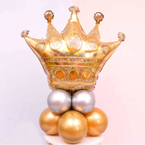 Шар Корона золотая в сете Sovereign Заказ шаров круглосуточно. Мимо Дутти. Сет Сокровища