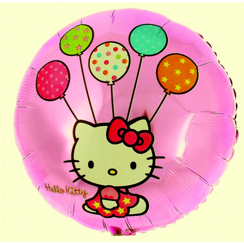 Шар круг с гелием HELLO KITTY купить в Москве Шары с гелием от Мимо Дутти. Москва. Круглосуточная доставка!