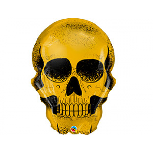 Шар череп на Хеллоуин Огромный 92 см шар с гелием череп на Хеллоуин
