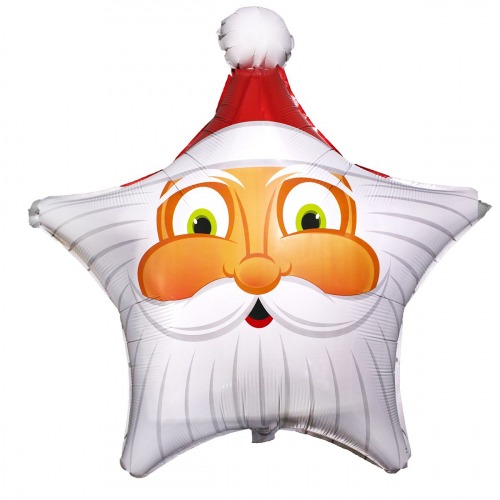 Шар Санта на Новый год. Шары с гелием Заказ шаров с гелием с круглосуточной доставкой. Мимо Дутти, Москва