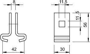 Комплект зажим балочн. с болтом с полукруглой плоской головкой М10х25 TKG 30 42 FT OBO 6018963 фото 2 Комплект зажим балочн. с болтом с полукруглой плоской головкой М10х25 TKG 30 42 FT OBO 6018963 фото 2