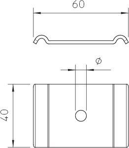 Фиксатор для лотка провол. GKS 50 07 FS OBO 6015263 фото 2 Фиксатор для лотка провол. GKS 50 07 FS OBO 6015263 фото 2