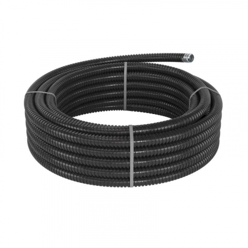 Металлорукав в ПВХ изоляции DN d20мм Dвн.20.5мм Dнар.25.5мм без протяжки черн. (уп.50м) DKC 6071R-020N фото 3 Металлорукав в ПВХ изоляции DN d20мм Dвн.20.5мм Dнар.25.5мм без протяжки черн. (уп.50м) DKC 6071R-020N фото 3