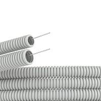 Труба гофрированная ПВХ d50мм c протяж. сер. (уп.15м) DKC 91950 Труба гофрированная ПВХ d50мм c протяж. сер. (уп.15м) DKC 91950