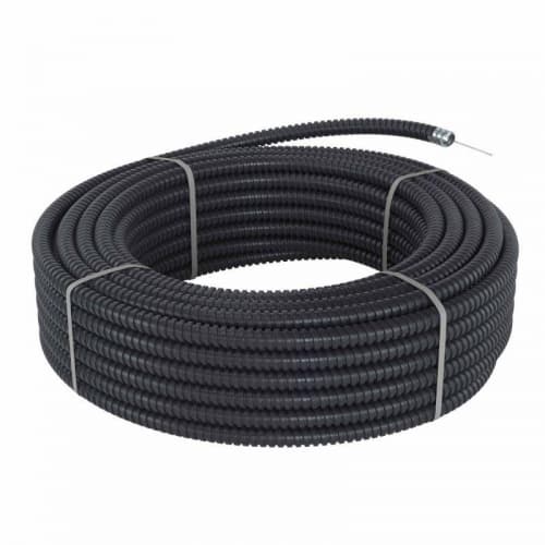 Металлорукав DN 15мм в герметичной ПВХ изоляции Dвн 15.5мм Dнар 19.5 с протяжкой (уп.50м) черн. DKC 6071R-015NP фото 3 Металлорукав DN 15мм в герметичной ПВХ изоляции Dвн 15.5мм Dнар 19.5 с протяжкой (уп.50м) черн. DKC 6071R-015NP фото 3