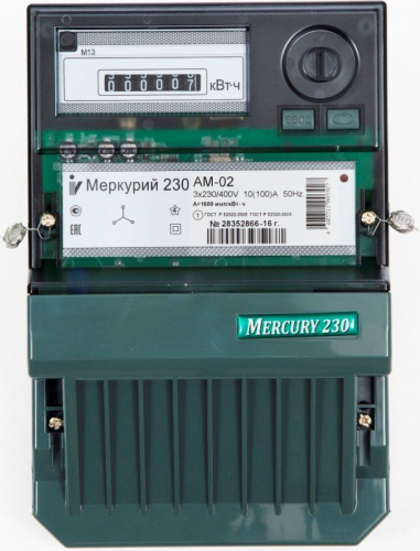 Счетчик Меркурий 230 AM-02 Счетчик Меркурий 230 AM-02