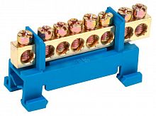 Шина нулевая на DIN-изол. "Стойка" ШНИ 6х9-8-С-С IEK YNN10-69-8P-K07 Шина нулевая на DIN-изол. "Стойка" ШНИ 6х9-8-С-С IEK YNN10-69-8P-K07