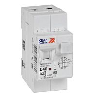 Выключатель автоматический дифференциального тока 2п с защитой от сверхтоков OptiDin D63-23C40-AC-У3 C40 100мА 4.5кА КЭАЗ 328109 Выключатель автоматический дифференциального тока 2п с защитой от сверхтоков OptiDin D63-23C40-AC-У3 C40 100мА 4.5кА КЭАЗ 328109