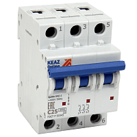 Выключатель автоматический модульный 3п D 20А OptiDin BM63-3D20-УХЛ3 КЭАЗ 260809 Выключатель автоматический модульный 3п D 20А OptiDin BM63-3D20-УХЛ3 КЭАЗ 260809