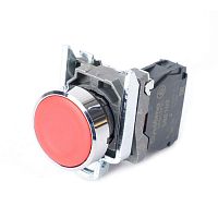 Кнопка модульная SB4 в сборе 22мм с возвратом металл 1НЗ красн. SE SB4BA42 Кнопка модульная SB4 в сборе 22мм с возвратом металл 1НЗ красн. SE SB4BA42