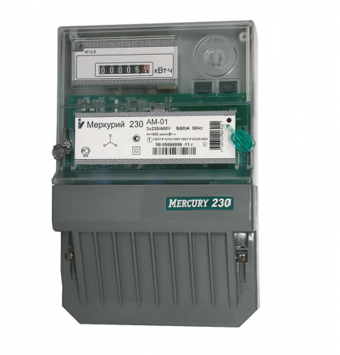 Счетчик Меркурий 230 AM-01 3ф 5-60А класс точн. 1.0 1 тариф. импульс. вых. на панель мех. ОУ Инкотекс 00000032428 Счетчик Меркурий 230 AM-01 3ф 5-60А класс точн. 1.0 1 тариф. импульс. вых. на панель мех. ОУ Инкотекс 00000032428