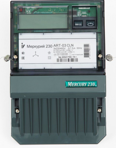 Счетчик Меркурий 230 ART-03 CLN Счетчик Меркурий 230 ART-03 CLN