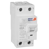 Выключатель дифференциального тока (УЗО) 2п 40А 30мА тип A 4.5кА OptiDin DM63-2240 УХЛ4 КЭАЗ 343913 Выключатель дифференциального тока (УЗО) 2п 40А 30мА тип A 4.5кА OptiDin DM63-2240 УХЛ4 КЭАЗ 343913