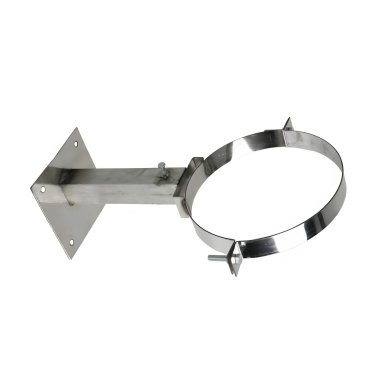 фото Кронштейн стеновой телескопический 20-35, d. 115 мм, 1,0 мм, нержавейка зеркальная