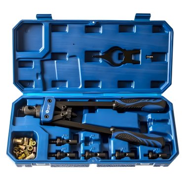 фото Заклепочник резьбовой двуручный 360 мм (М3-М10, кейс) КОБАЛЬТ 243-578