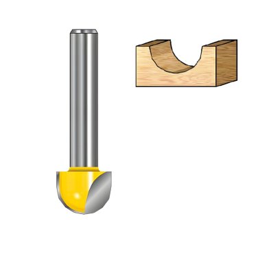 фото Фреза галтельная (d8/D12.7/H9.5/L41.5/R6.5) MAKITA D-10811