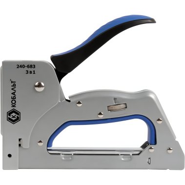 фото Степлер для скоб Т53 (6-14 мм, шпильки, гвозди, регулятор удара) КОБАЛЬТ 240-683