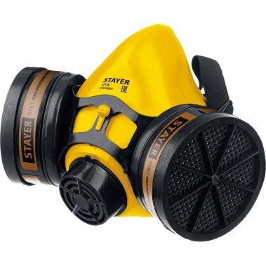 фото Респиратор противогазовый HF-6000 (в комплекте фильтры А1) STAYER Professional 11175_z01