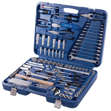 фото Набор инструментов 130 пр. (1/4'', 3/8'', 1/2'', кейс) КОБАЛЬТ 010108-130