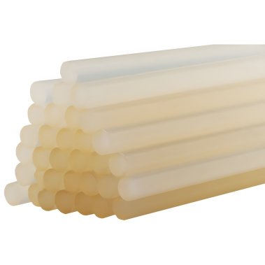 фото Стержни клеевые 11 х 300 мм (33 шт., белый прозрачный) ПРАКТИКА 641-619