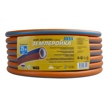 фото Шланг 3/4'' 25 м (10 атм., 3-х слойный) Землеройка-Аква 34-325-Plus